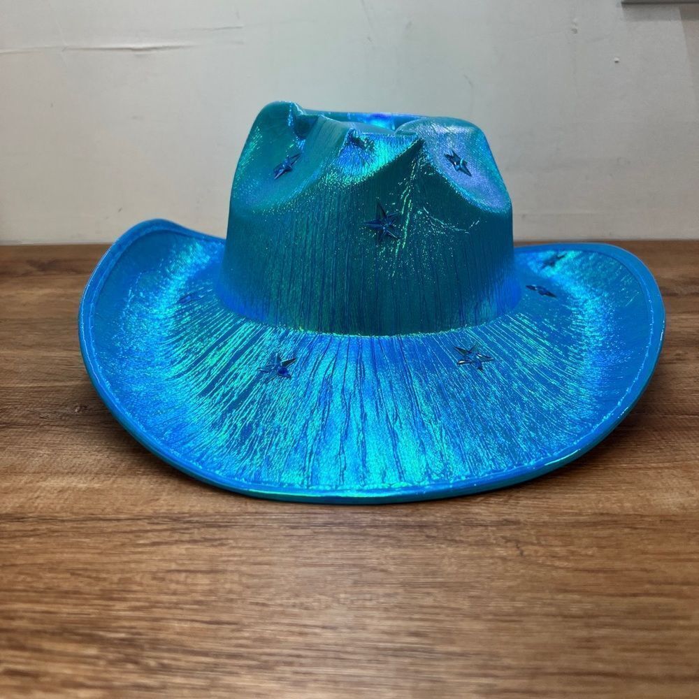Iridescent Blue Cowboys Hat